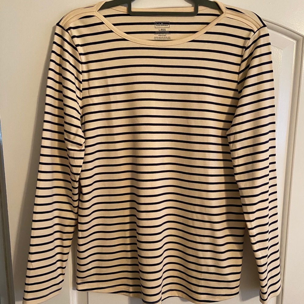 LL Bean Long Sleeve Boatneck Tee